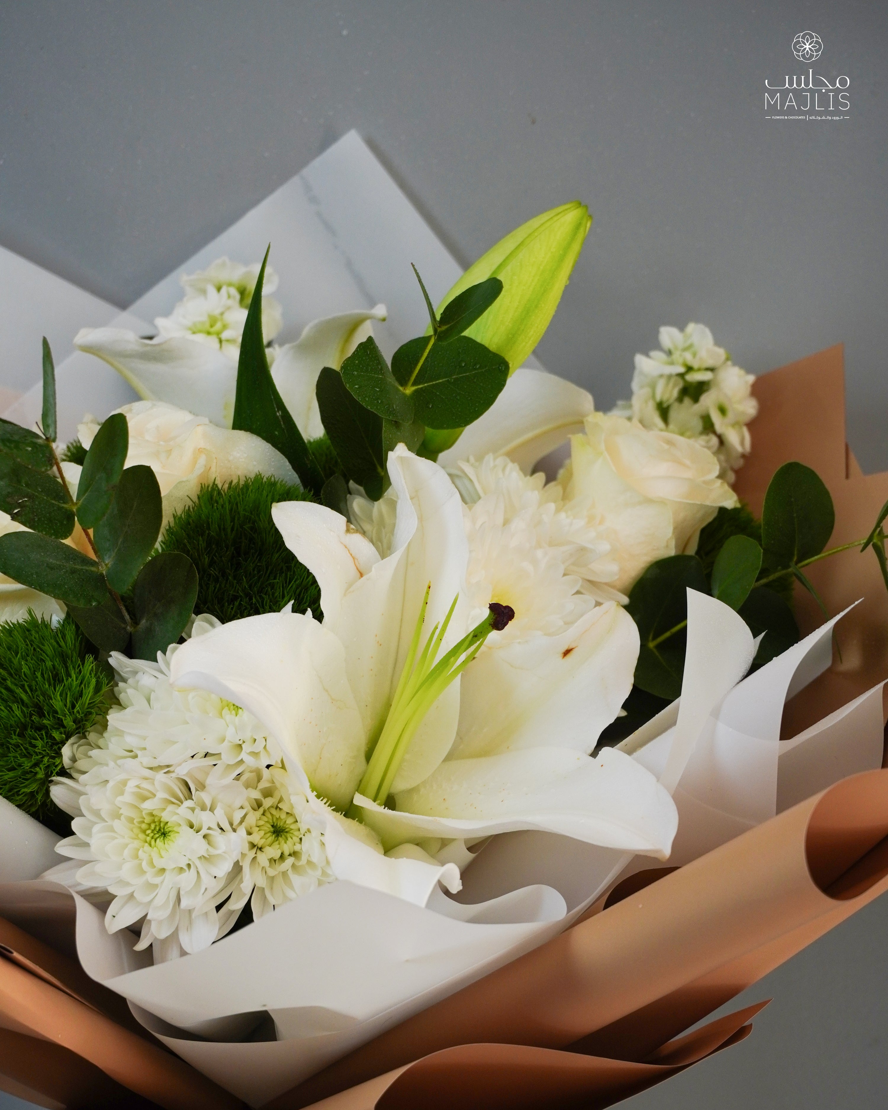 Elegant White Bouquet  43