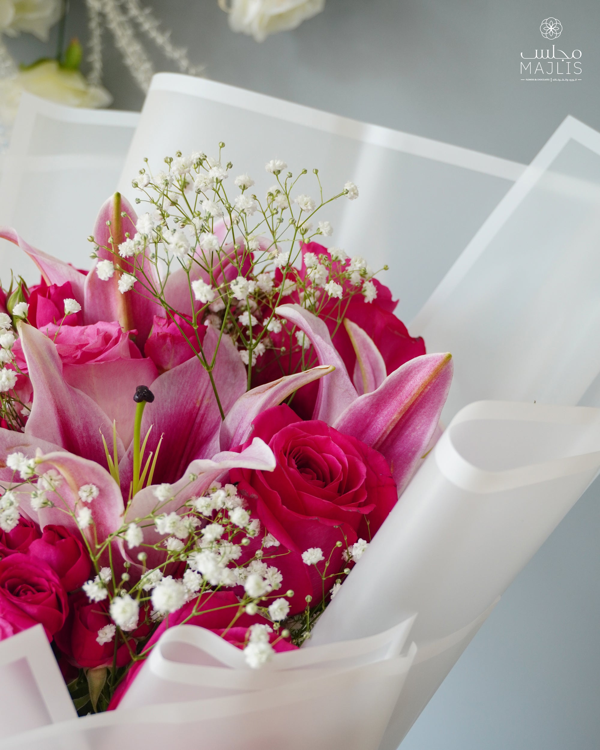 Floral Mix Bouquet Light Pink
