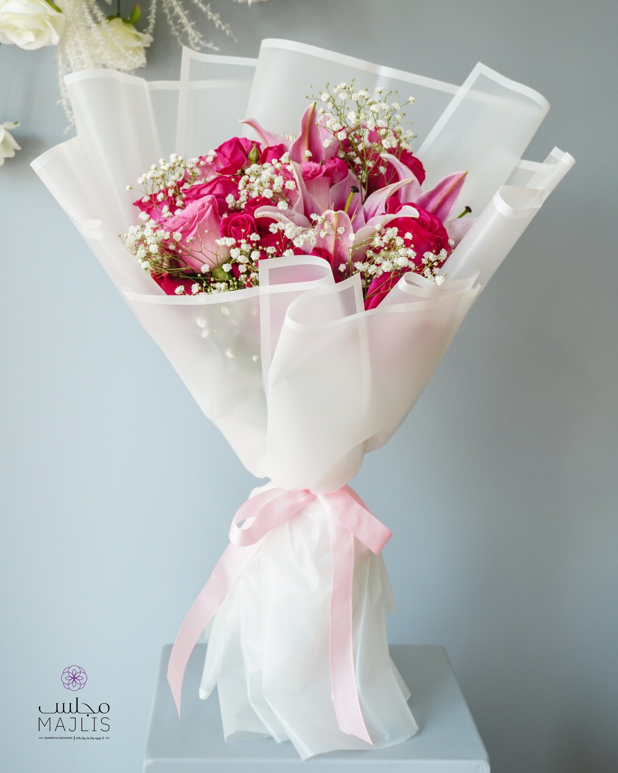 Floral Mix Bouquet Light Pink